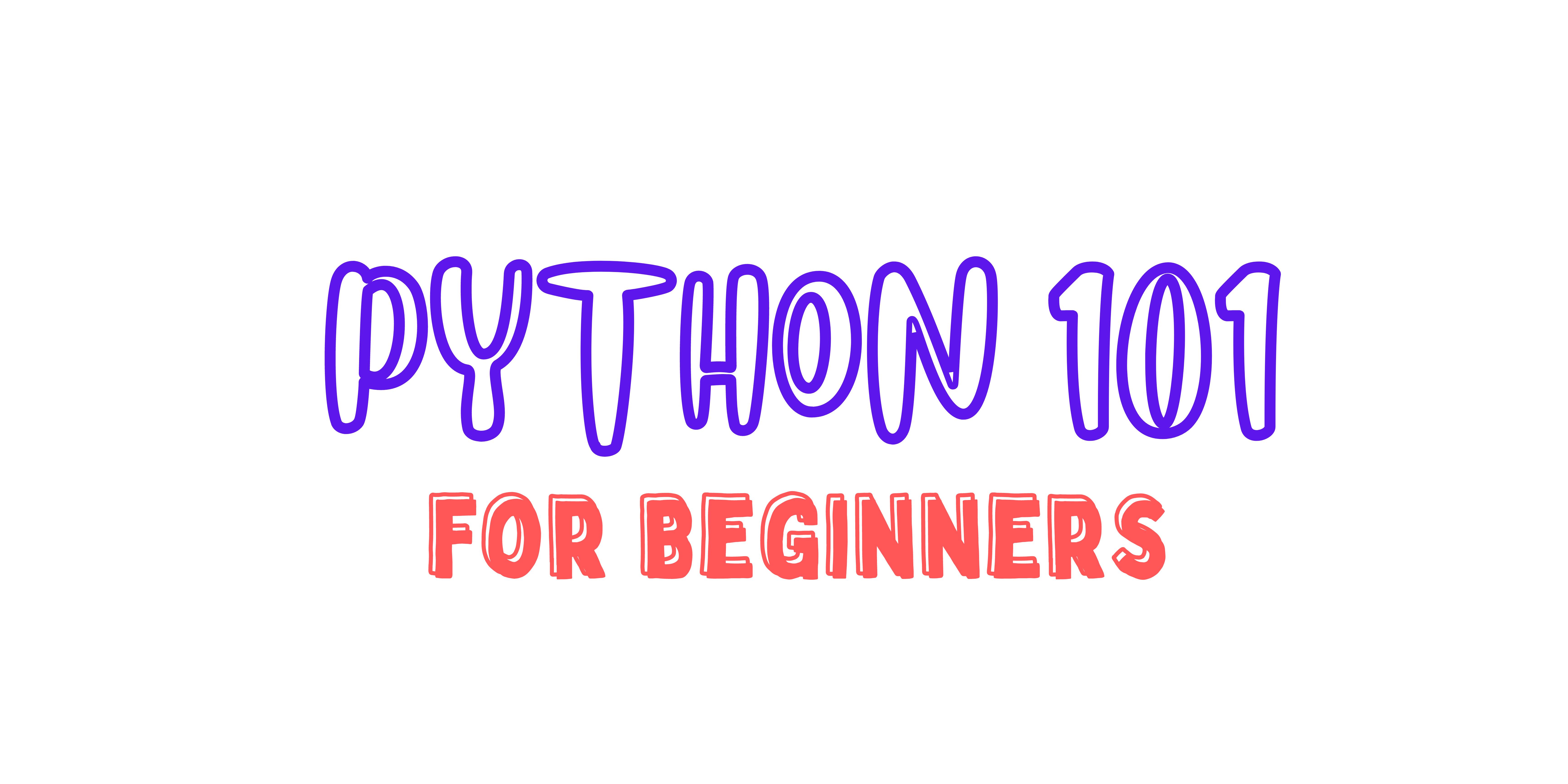 image containing text python 101 for beginners